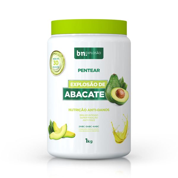 Creme de Pentear Explosão de Abacate 1Kg | bn.Cachos